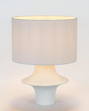Contemporary White Resin Table Lamp | Lighting Collective