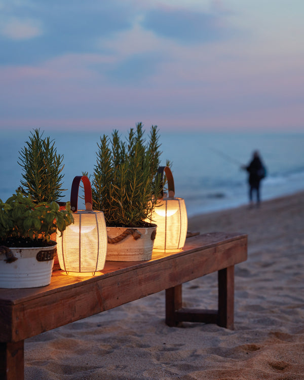 Cotton Shade Portable Lamp