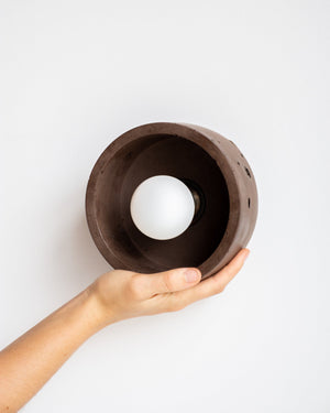 Cylindrical Concrete Wall Light | Cocoa | Lighting Collective