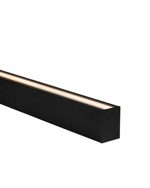 Dual Shine Linear Pendant Black | Up | Lighting Collective