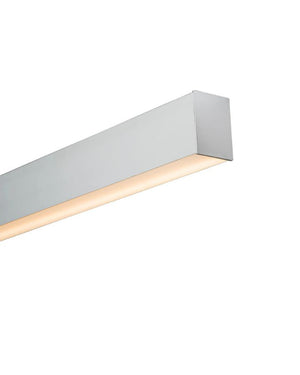 Dual Shine Linear Pendant Silver | Down | Lighting Collective