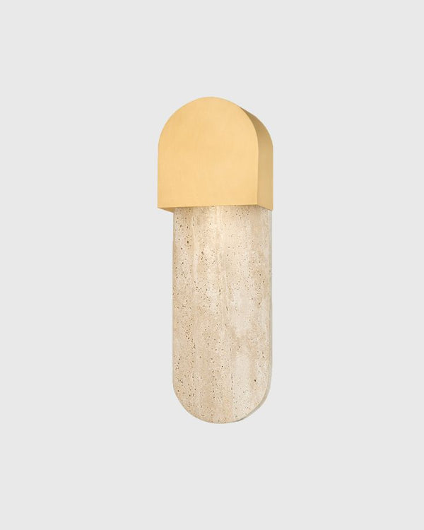 Aged Brass/Travertine