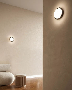 Elegant Round Glass Wall Light | Iron | Lighting Collective