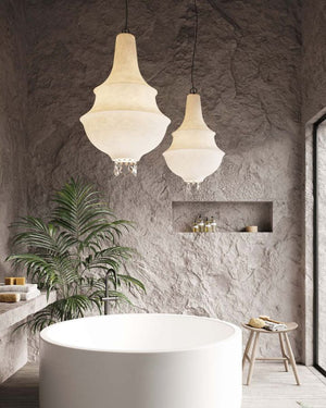 Elegant White Fibreglass Chandelier