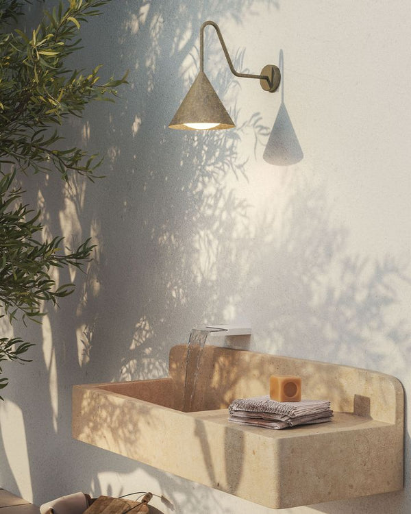 Exterior Cone Gooseneck Wall Light