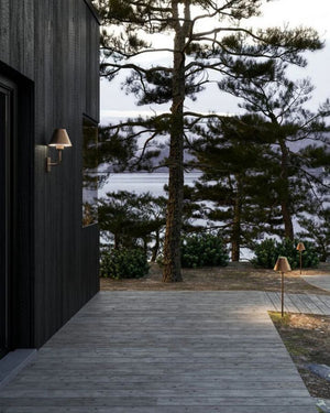 Exterior Shaded Italian Wall Light