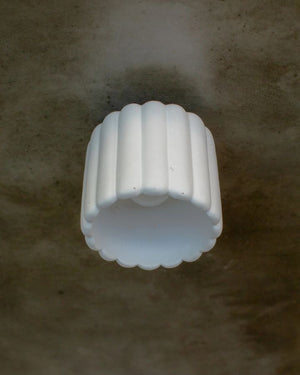Fluted Concrete Ceiling Light