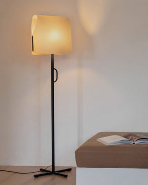 Folded Shade Floor Lamp | Camel | Lighting Collective