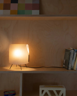 Folded Shade Table Lamp | Small | Camel | Lighting Collective