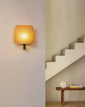 Folded Shade Wall Light | Camel | Lighting Collective