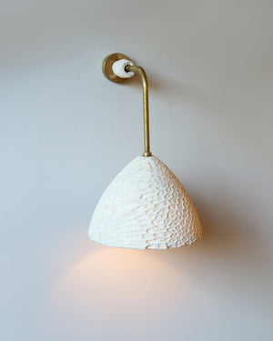 Fossil Coral Arc Cone Wall Light | Lighting Collective