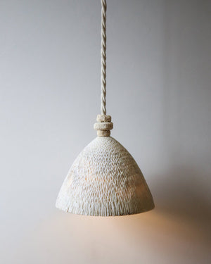 Fossil Coral Cone Hanging Pendant | Lighting Collective