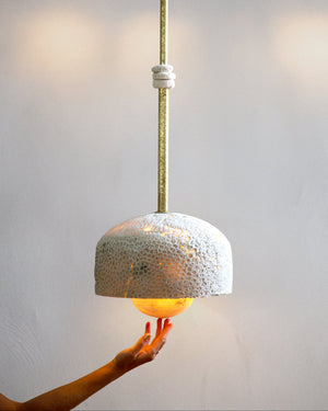 Fossil Coral Pearl Hanging Pendant | Lighting Collective