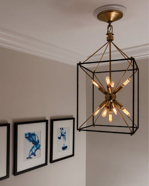 Framed Starburst Pendant 