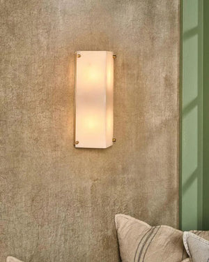 Geometric Alabaster Wall Light | Living Area 