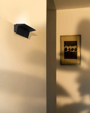 Geometric Folded Uplighter | Zena | Black | Lighting Collective