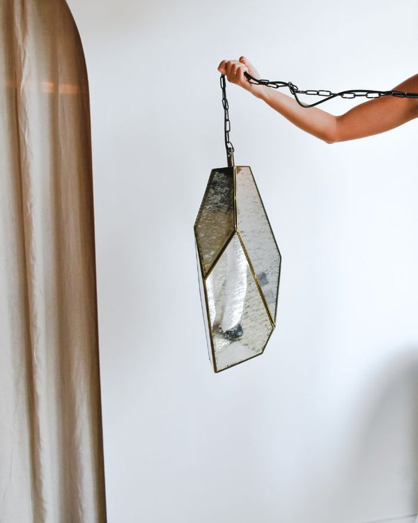 Geometric Marble Glass Pendant Light