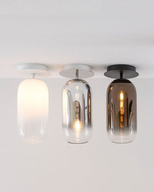 Glass Oblong Ceiling Light | Gople | Small