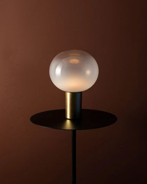 Glass Orb Table Lamp | Laguna | Bronze