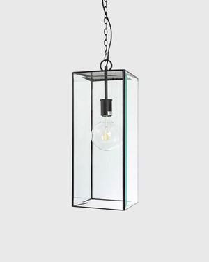 Hamptons Glass Boxed Pendant Light | Lighting Collective