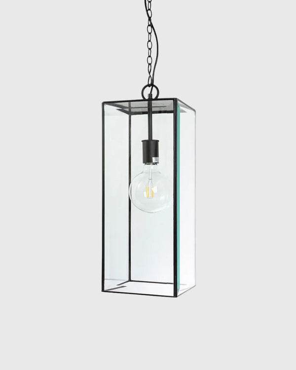 Hamptons Glass Boxed Pendant Light