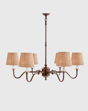 Hamptons-Style Six-Light Chandelier