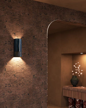 Handmade Ceramic Gloss Wall Light | Day | Tall | Burnt Toast