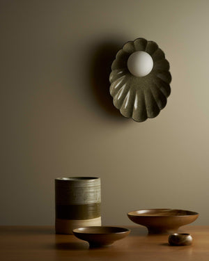 Handmade Ceramic Oyster Wall Sconce | Rivergum | Lighting Collective