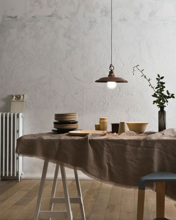 Handmade Italian Brass & Copper Pendant Light