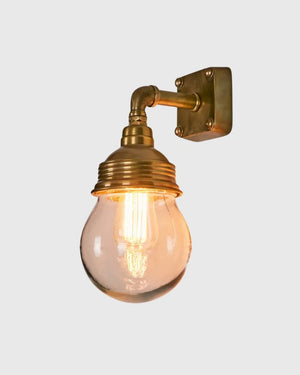 Industrial 1950s Style London Wall Light | Brass | Lighting Collective