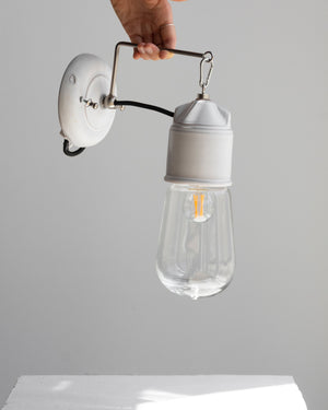 Industrial Italian Wall Light | Blanco Matt | Lighting Collective