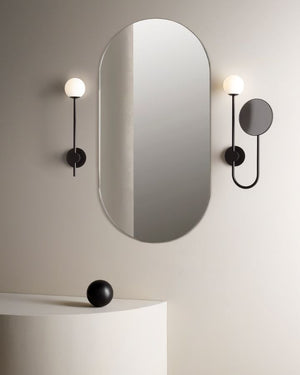 Innovative Orb Bathroom Wall Light | Black | Lighting Collective