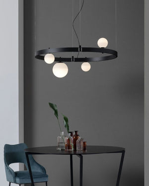 Inspired Circular Linear Pendant | Medium
