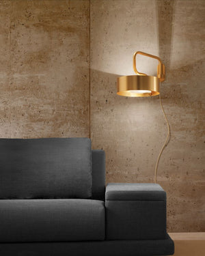 Italian Brushed Gold Wall Light