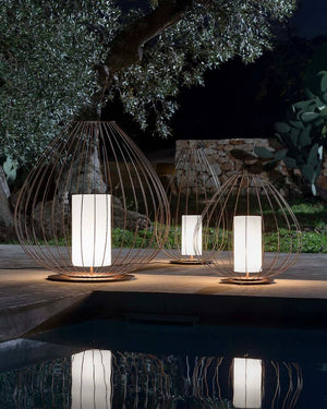 Italian Cage Exterior Lamp | Bronze