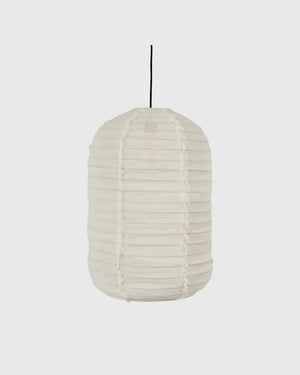 Japanese Oblong Linen Pendant Shade | Medium | Marshmallow