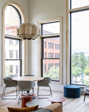 Layered Timber Pendant Light | Ash