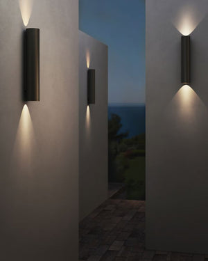 Matte Black Tubular Wall Light | Lighting Collective