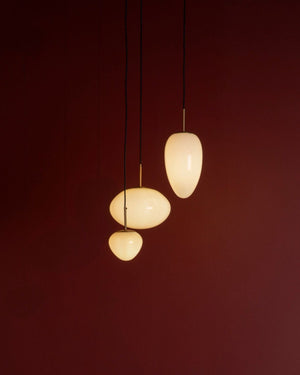Mellow Pendant Light | Opal | Brass | Lighting Collective