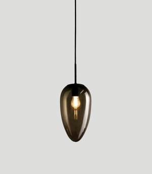 Mellow Teardrop Pendant Light | Transparent | Graphite | Lighting Collective