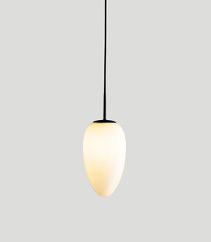 Mellow Teardrop Pendant Light | Translucent | Opal | Black | Lighting Collective