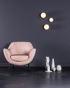 Metal Dome Glass Wall Light | Copper