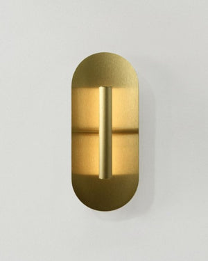 Metal Reflector Wall Sconce | Small | Brushed Brass | Lighting Collective