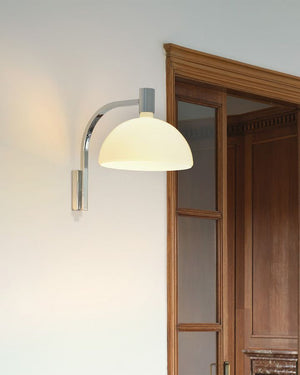 Mid-Century Modern Dome Wall Light | AS3C | Chrome