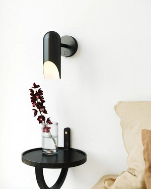 Minimalist Adjustable Black Metal Wall Light | Lighting Collective