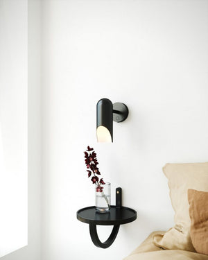 Minimalist Adjustable Black Metal Wall Light