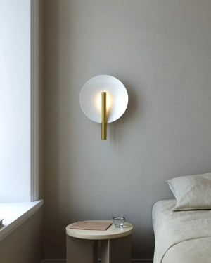 Minimalist Metal Plate Indirect Wall Light | Brass | Lighting Collective