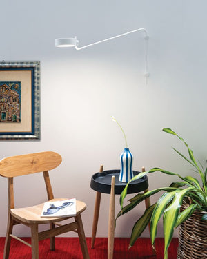 Minimalist Rechargeable Wall Light | White