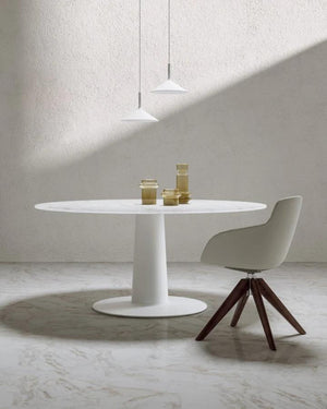 Minimalist Steel Pendant | White | Lighting Collective