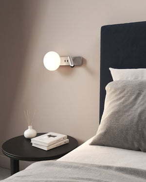 Modern Dual Wall Light | Nickel | Lighting Collective